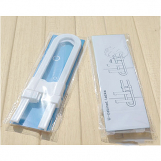 Aga Bezpečnostní zámek pro úchyty zásuvek,skříněk  18x4 cm