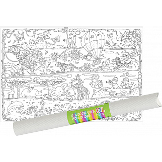 "Safari" podlahové omalovánky XXL plakát