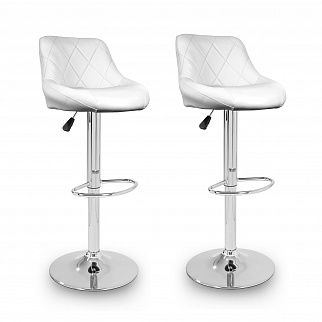 Aga 2x Barová židle Bílá