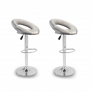 Aga 2x Barová židle MR2043 Šedá