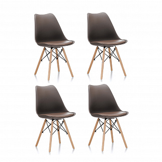Aga 4x Jídelní židle MR2035 Hnědá