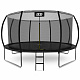 Aga SPORT EXCLUSIVE Trampolína 430 cm Černá + ochranná síť + žebřík - II. JAKOST