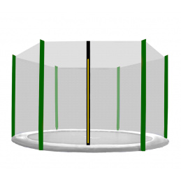 Aga Ochranná síť 400 cm na 6 tyčí Černá síť / Tmavě zelená Aga Ochranná síť 400 cm na 6 tyčí Černá síť / Tmavě zelená