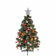 Aga Vánoční stromek 180 cm s šiškami