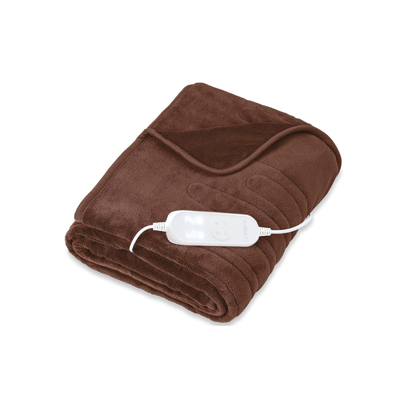 Tresko Elektrická vyhřívaná deka 180x130cm Hnědá