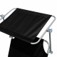 Aga 2x Zahradní polohovací lehátko se stříškou Černé