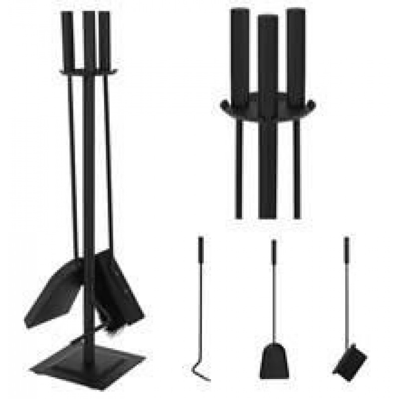 Krbové nářadí 4 díly černá Kaminer PK012