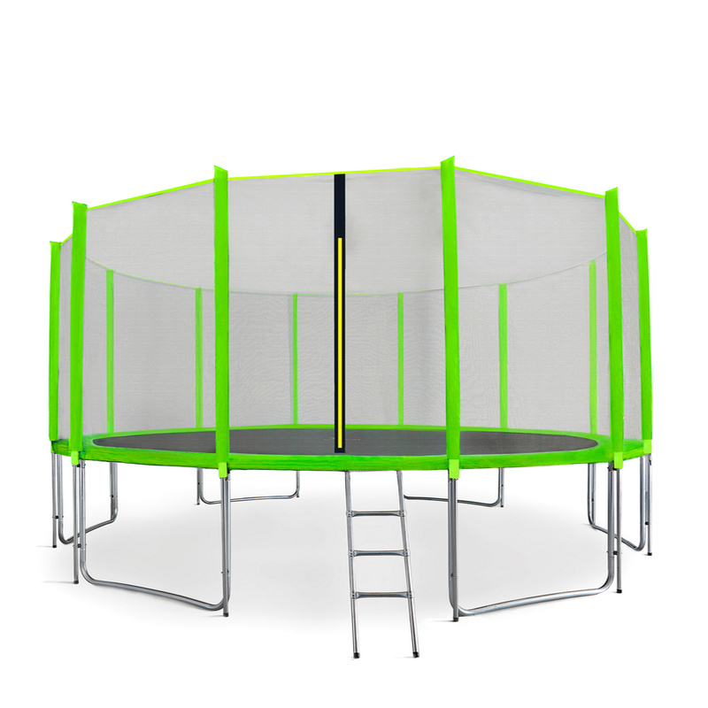 Aga SPORT PRO Trampolína 500 cm Light Green + ochranná síť  + žebřík + kapsa na obuv