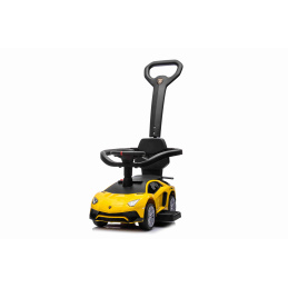 Kočárek Lamborghini Aventador SV žlutý