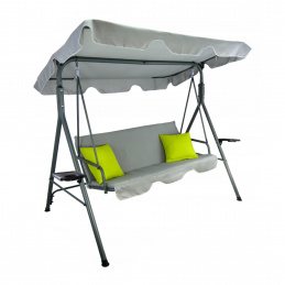 Aga Zahradní houpačka 170x118x153 cm Šedá