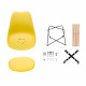 Aga Jídelní židle MR2035 Žlutá