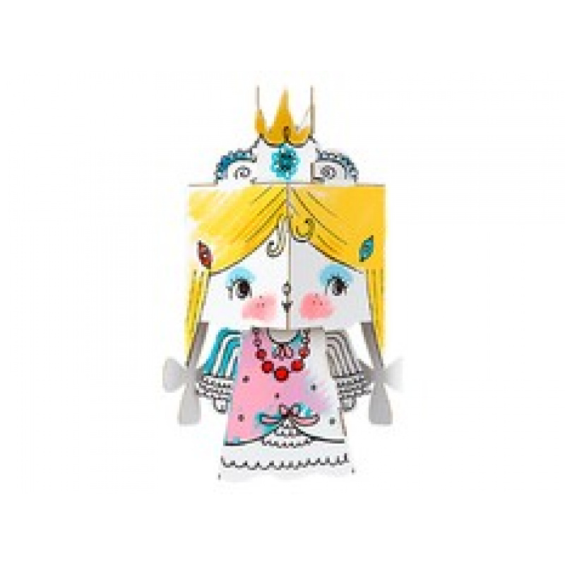 MONUMI 3D Omalovánky Princezna 3+