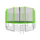 Aga SPORT PRO Trampolína 500 cm Light Green + ochranná síť  + žebřík + kapsa na obuv