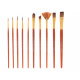 Aga Malířské štětce umělecká sada 10ks červená