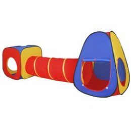 Dětský stan 3v1 - barevný ISO 4826