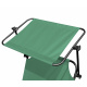 Aga Zahradní polohovací lehátko se stříškou Světle zelené