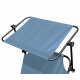 Aga Zahradní polohovací lehátko se stříškou Světle modré