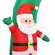 Aga Nafukovací LED Santa Claus a sněhulák s bránou 240 cm