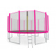Aga SPORT PRO Trampolína 500 cm Pink + ochranná síť + žebřík + kapsa na obuv