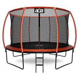 Aga SPORT EXCLUSIVE Trampolína 366 cm Oranžová + ochranná síť + žebřík