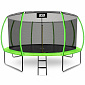 Aga SPORT EXCLUSIVE Trampolína 430 cm Světle zelená + ochranná síť + žebřík