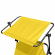 Aga 2x Zahradní polohovací lehátko se stříškou Žluté