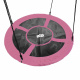 Aga Závěsný houpací kruh 120 cm Růžový s vlajkami