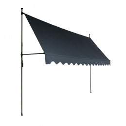 Aga Teleskopická markýza 300x120 cm Šedá