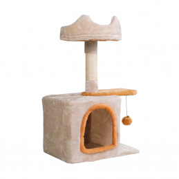 Aga Škrabadlo pro kočky 42x30x70 cm Béžové