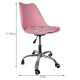 Kancelářská židle růžová Malatec 16428