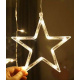 Světelný závěs hvězdy, měsíc 138 LED studená bílá ISO 11330