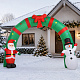 Aga Nafukovací LED Santa Claus a sněhulák s bránou 240 cm