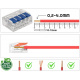 Sada 50x Drátová elektrická rychlospojka 32A 4cestná 0,2-4mm