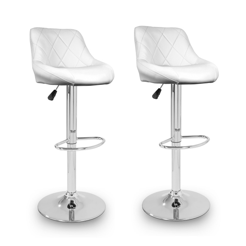 Aga 2x Barová židle Bílá