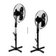 Aga Stojanový ventilátor 43 cm Černý