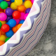Aga Suchý bazén 90x40 cm s míčky ZigZag Barevný