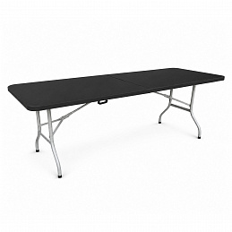 Aga Zahradní skládací stůl 240x74x74 cm Černý 6DAZ587 - II. JAKOST