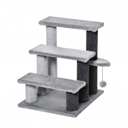 Aga Schůdky pro kočky 48x40x45 cm Šedé