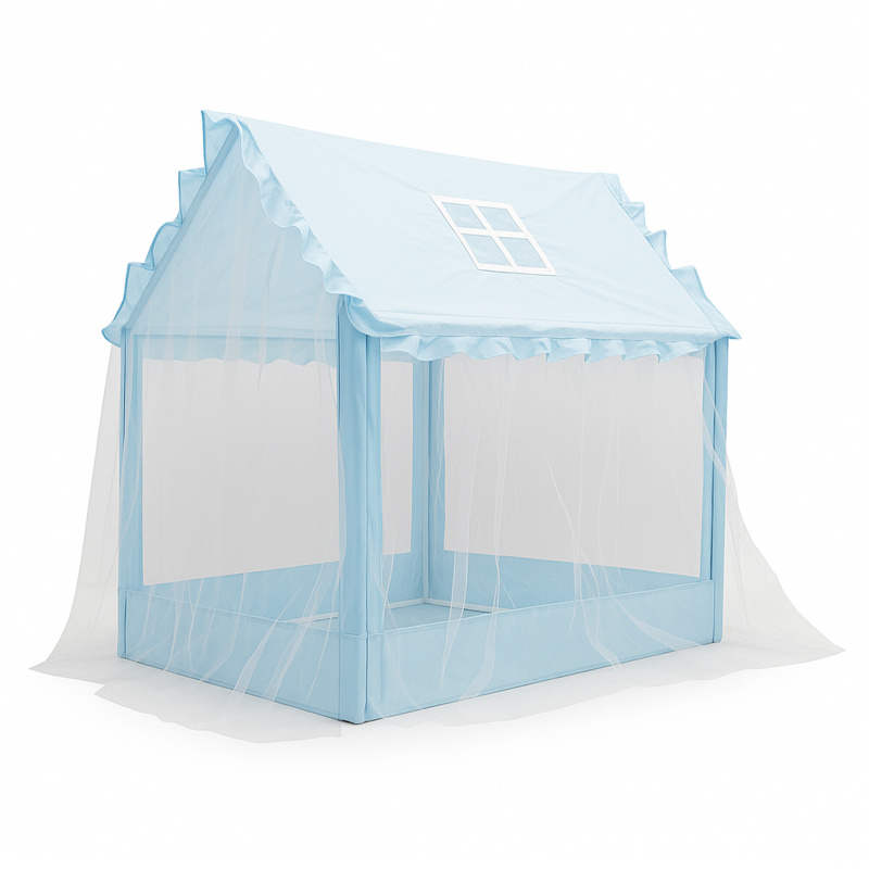 Aga4Kids Dětský hrací stan Domeček Modrý