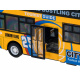 Kovový dvoupatrový autobus ZA2094 - žlutý