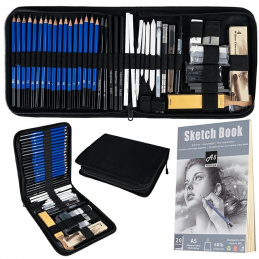 K101E SADA NA KRESLENÍ A SKICOVÁNÍ 54 KS