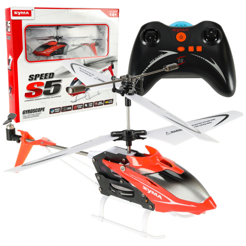 Syma RC vrtulník Syma S5 3CH červený