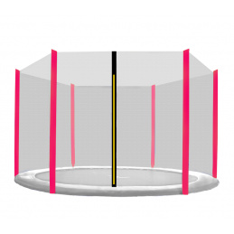 OUTLET Aga Ochranná síť 305 cm na 6 tyčí Black net / Pink