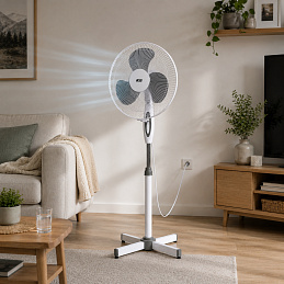 Aga Domácí ventilátor 43 cm Bílý - VENBILY - II. JAKOST
