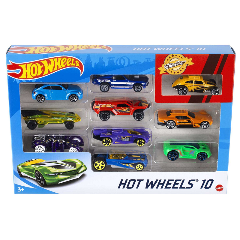 Hot Wheels 10 ks angličáků 54886