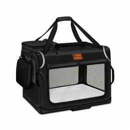 Tresko Přepravka pro psy a kočky 83x58x58 cm Černá