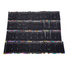 Aga Oboustranné lihové fixy v kufříku 168 kusů