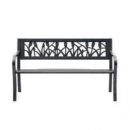 Aga Kovová zahradní lavice 125x53x77 cm