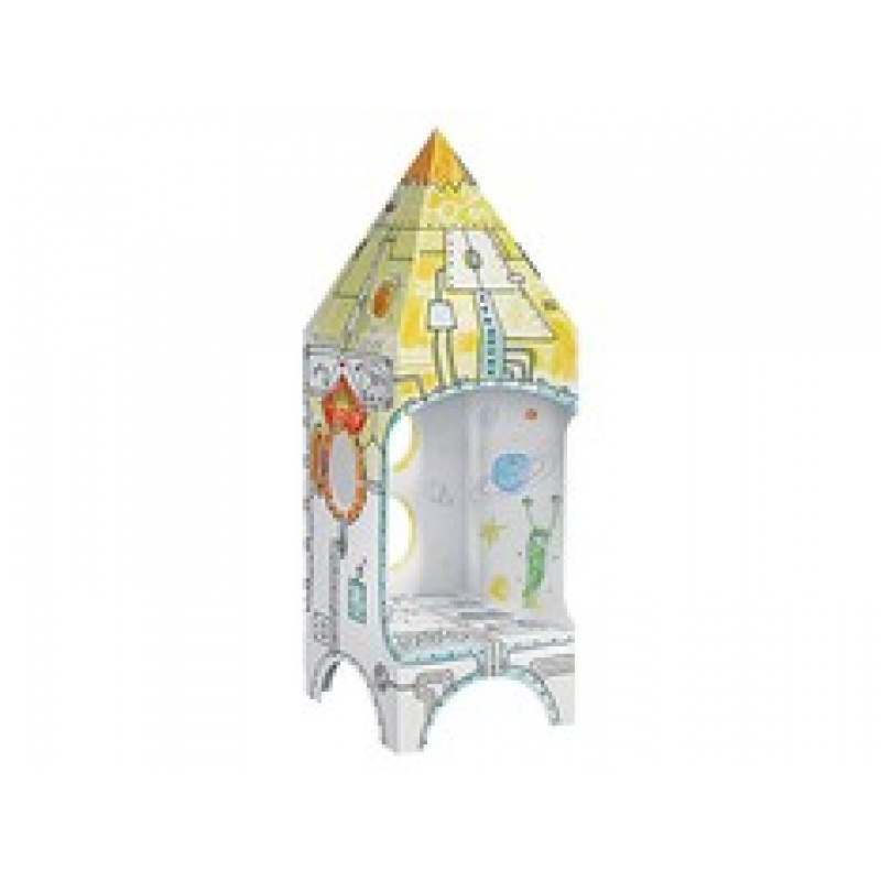 MONUMI 3D Skládací omalovánky Raketový dům 4+