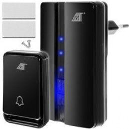 Bezdrátový zvonek černý Malatec 23371